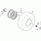 150 Rear wheel assembly