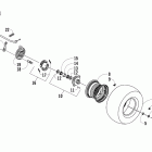 90 DVX Front wheel and brake assemblies