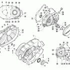 TRV 400 Крышки сцепления ,ремня и магнето