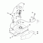 1000 TRV Gas tank assembly (vin: at205777 and up)