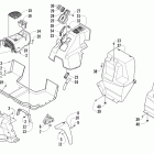 Prowler XTX Console and floor panel assembly