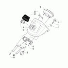 550s EFI Instrument pod assembly (metallic gray)