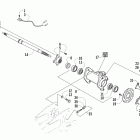 150 Rear axle and brake assembly