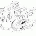 1000 Mud Pro ver2 Передний багажник крыло и фара