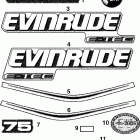 E75DPLSCB Наклейки