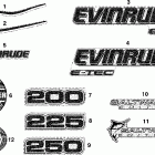 E200DPLSOC Наклейки Белая модель