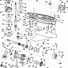 E200FPXSIF FFI, elec start, TNT, 25 in shaft Gearcase - standard rotation - fh - fhl models