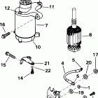 E10EL4SID 4-stroke, elec start, remote, 20 in shaft Стартер и электромагнитный клапан