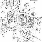 E10EL4SID 4-stroke, elec start, remote, 20 in shaft Цилиндр & Картер