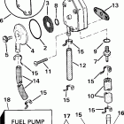 J25RSID rope start, tiller, 15 in shaft Насос топливный
