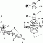 J25ELSIC elec start, remote, 20 in shaft Коленчатый вал & Поршень