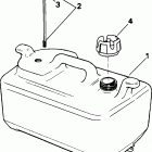 J25RSID rope start, tiller, 15 in shaft Топливный бак - 6 галлон