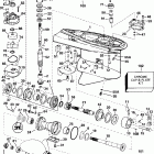 E200FCXSSH FFI, Elec Start, TNT, 25 IN shaft, wht, cntr rotate Корпус редуктора