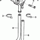 E8R4SIE 4-stroke, rope start, tiller, 15 in shaft Насос топливный