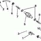 J10EVLSIC elec start, 20 in shaft, wht Fuel hose & primer bulb - 5 / 16 in. i.d. (optional)