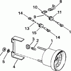 J200WPXSIF commercial, elec start, TNT, 25 in shaft Trim / tilt gauge kit