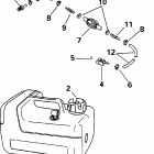 E10EL4SID 4-stroke, elec start, remote, 20 in shaft Fuel tank - 3 gallon