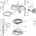 J30RSSR Rope Start, Tiller, 15 IN. shaft Ручной стартер