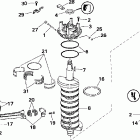 J200PLSSC Elec. Start, TNT, 20 IN. shaft Коленчатый вал & Поршень
