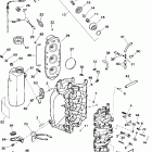 J35PL3SSB 3 Cyl, Elec. Start, TNT, 20 IN. shaft Cylinder and  crankcase