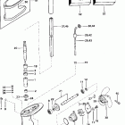 J3RTSSR Rope Start, Tiller, 15 in. shaft Редуктор