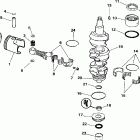 J35PL3SSB 3 Cyl, Elec. Start, TNT, 20 IN. shaft Коленвал и поршни