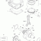 Traxter Max CVT 650 Коленвал,поршень и цилиндр