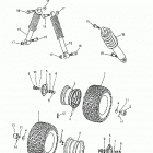 Mini DS 90 4-strokes Front wheel, suspension 172a-20