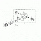 Mini DS 90 4-strokes Crankshaft and pistons 172a-10