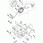 Mini DS 90 4-strokes 01- left crankcase cover, generator