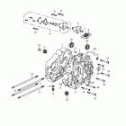 Mini DS 90 4-strokes 01- crankcase, oil pump