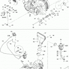 Traxter CVT (500, 650, 650 XT) Двигатель и крепление