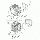 Mini DS 90 4-strokes Cylinder, cylinder head 172a-02