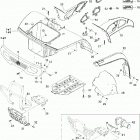 Traxter CVT (500, 650, 650 XT) Кузовные детали 1