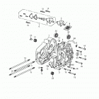 Mini DS 90 4-strokes Crankcase, oil pump 172a-09