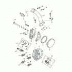 Mini DS 90 4-strokes Cylinder head cover, inlet pipe 172a-01