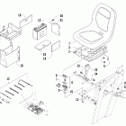 Prowler XTX Seat, battery, and tool kit assembly