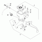 650 TBX Передний тормоз ручной