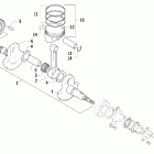 366 4Х4 Коленчатый вал и поршни