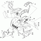 366 4Х4 Front body, rack, and headlight assembly