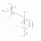 Prowler 650 XT Sway bar assembly