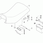 90 Utility Seat, battery, and tool kit assemblies
