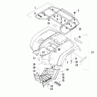 500 Manual Rear rack, body panel, and footwell assembly