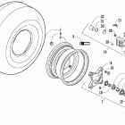 DVX 300 Front wheels and brake assembly