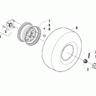 90 Utility Rear wheel assembly