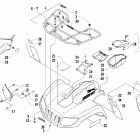 1000 TRV Передний багажник крыло и фара