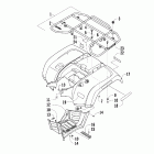 700 Mud Pro Задний багажник ,крыло и подножки