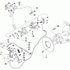 Prowler 650 XT Rear and parking brake assembly