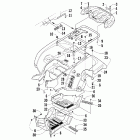 1000 TRV Задний багажник ,крыло и подножки