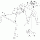 Prowler 650 XT Canopy and taillight assembly